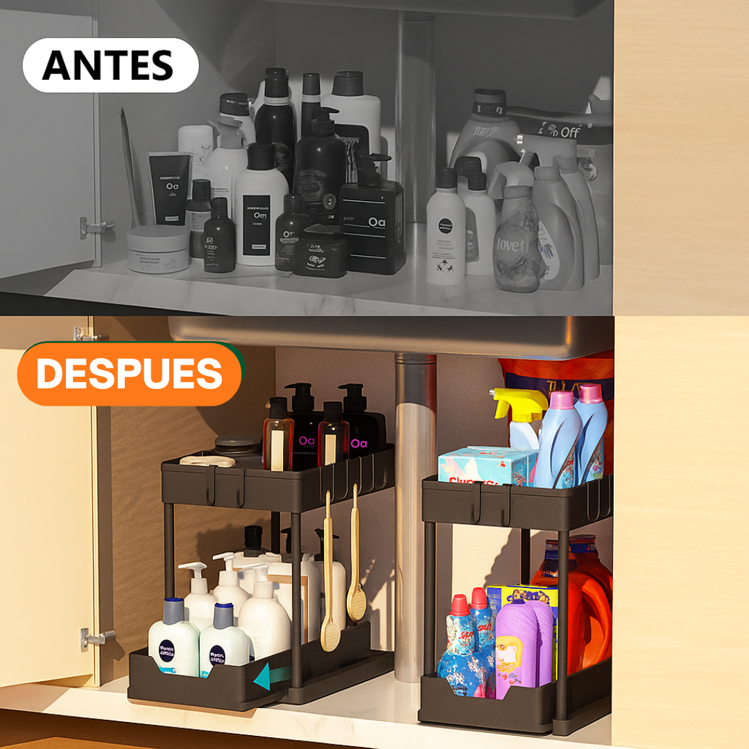Organizador 2 Niveles Multiusos – Más espacio, más orden, menos estrés.