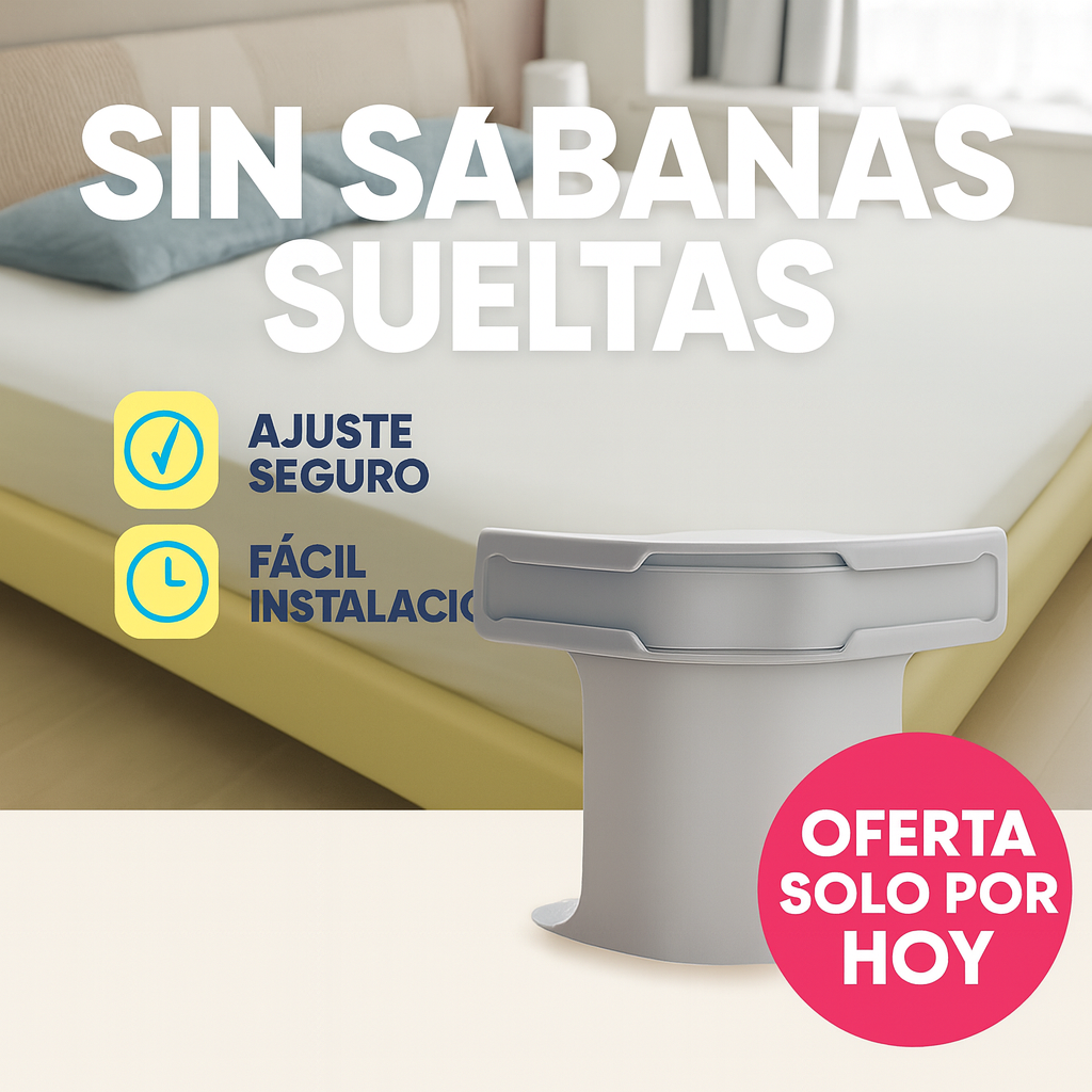 Soportes elásticos para sábanas X4 – ¡Cama siempre estirada, sin esfuerzo!
