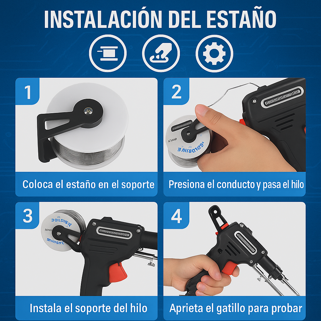 Pistola de Soldadura Automática Elekth™ – Soldar rápido, limpio y sin complicaciones