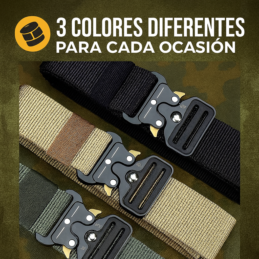 Combo X3 Cinturón Táctico Militar Justay™ – Resistencia, comodidad y estilo en uno solo