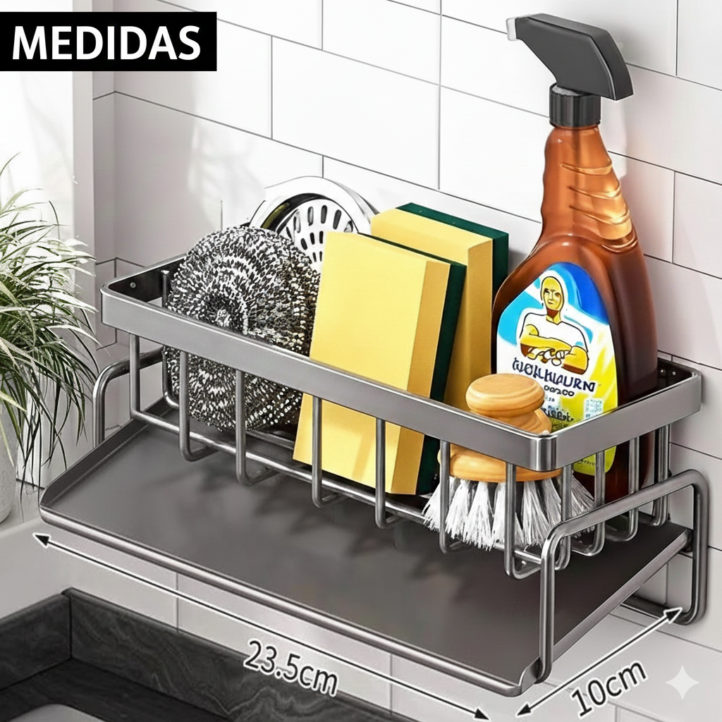 SmartDrain™ - El Organizador Maestro de Fregadero con Desagüe Automático