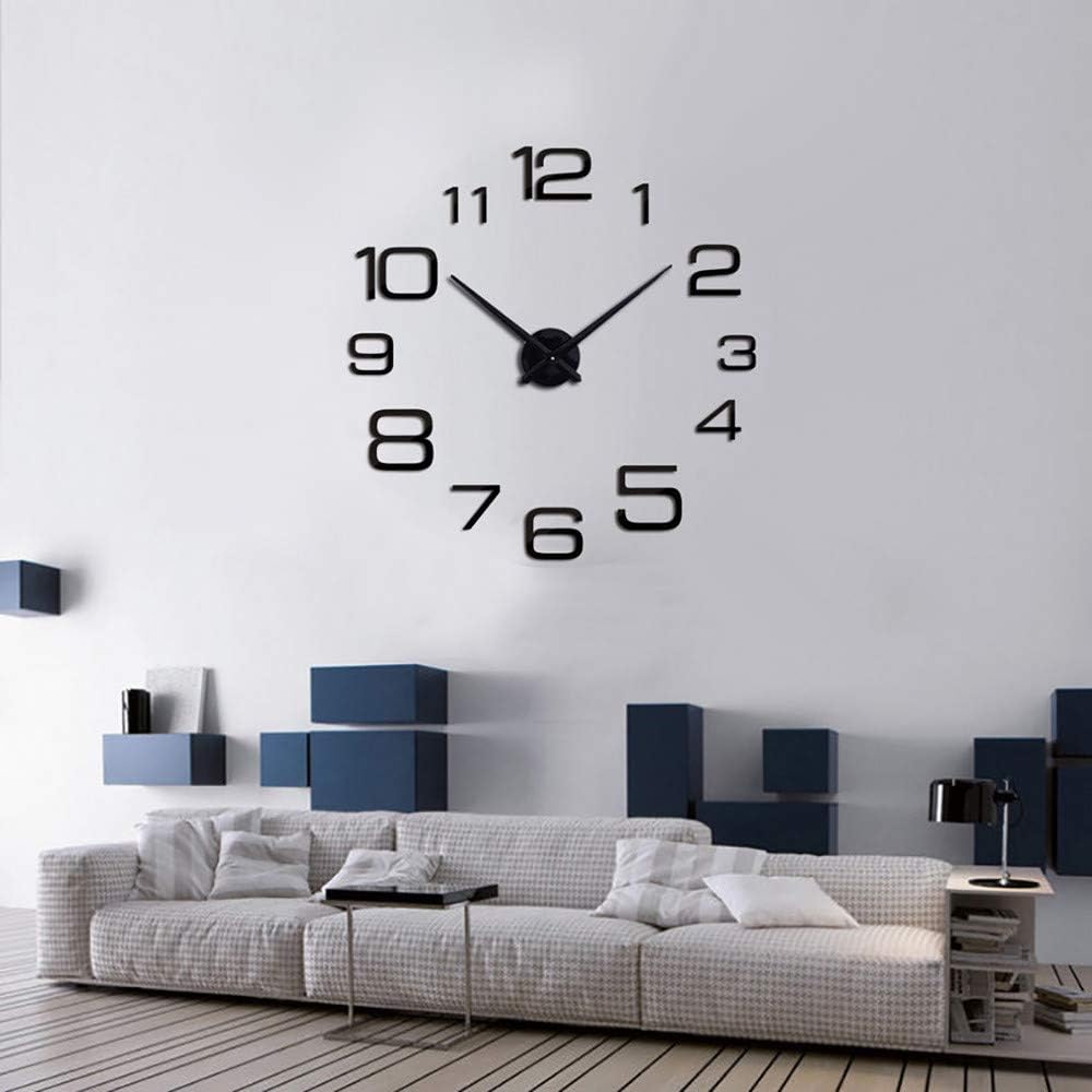 Reloj de Pared 3D Arábigo Redondeado — Estilo moderno, función silenciosa