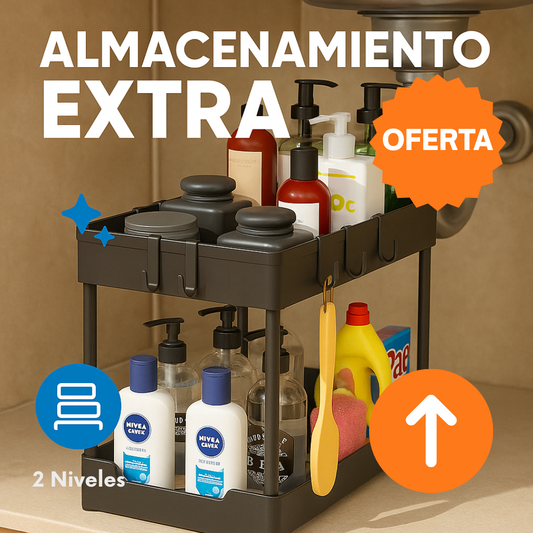 Organizador 2 Niveles Multiusos – Más espacio, más orden, menos estrés.