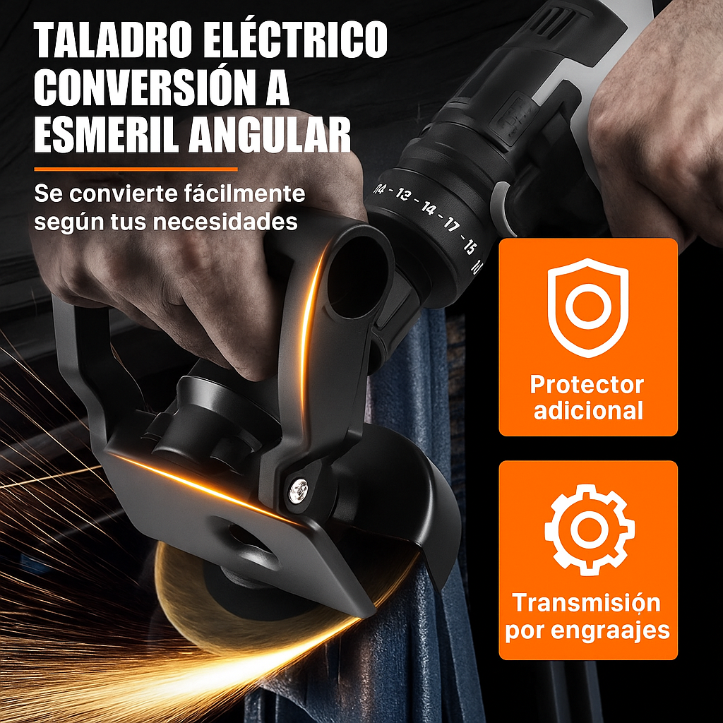 Adaptador Angular 90°– Atornilla en Cualquier Rincón Imposible