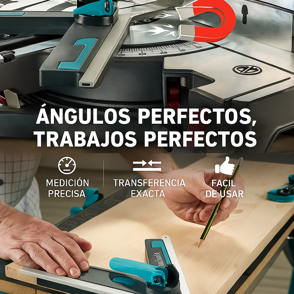 Medidor Angular Wolfcraft™ – Precisión Real en Cada Corte
