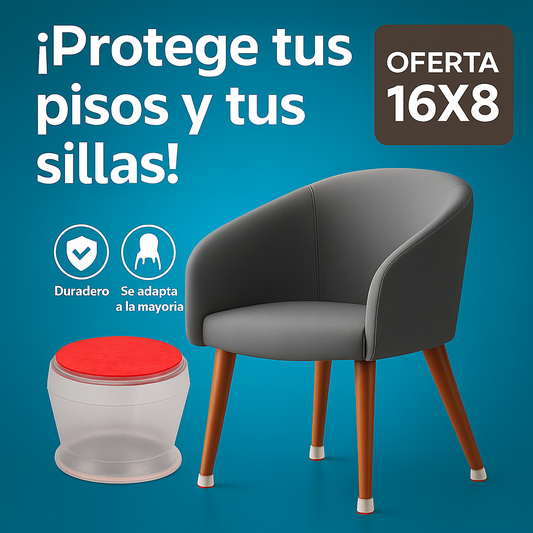 Ruby Sliders™ X 16 UND– Adiós al ruido y a los rayones de tus sillas