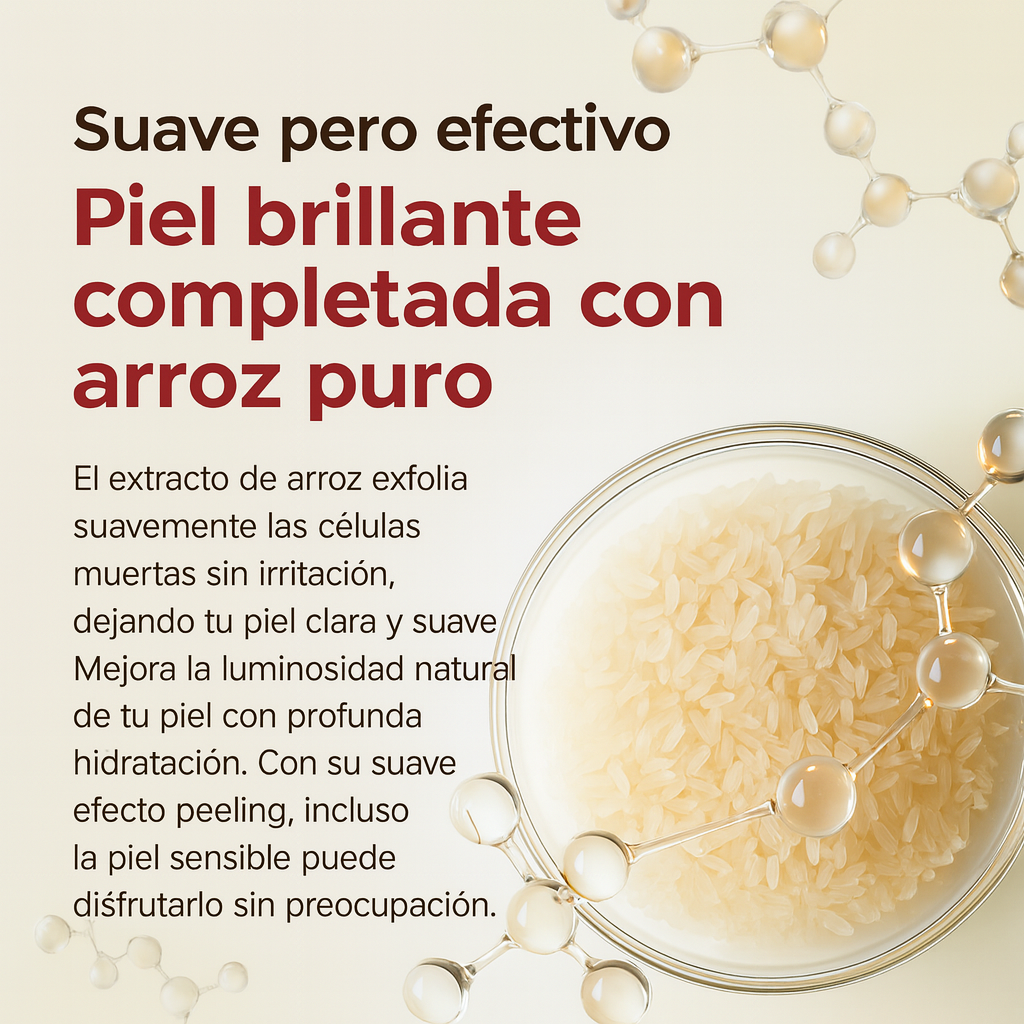 ✨Duo Exfoliante de arroz- – Piel suave, radiante y renovada desde el primer uso