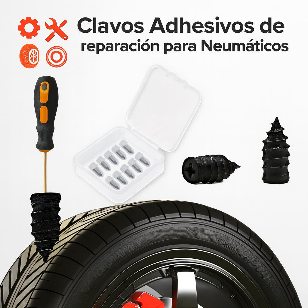 Rescate Vial X20 + Destornillador GRATIS- Tornillos sellantes para pinchazos