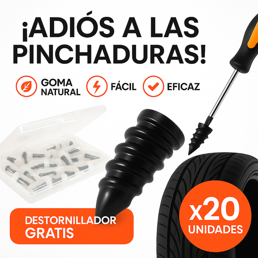 Rescate Vial X20 + Destornillador GRATIS- Tornillos sellantes para pinchazos