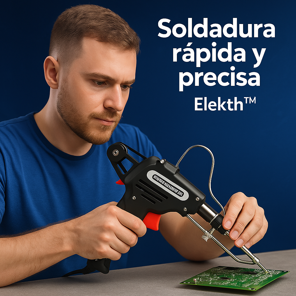 Pistola de Soldadura Automática Elekth™ – Soldar rápido, limpio y sin complicaciones