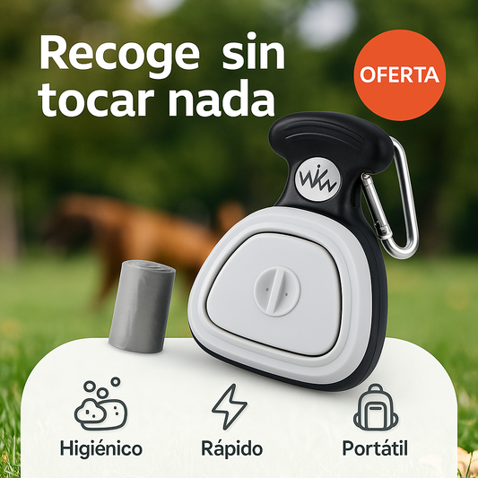 Recogedor Portátil Anticontacto para Mascotas – Limpieza rápida y sin ensuciarte