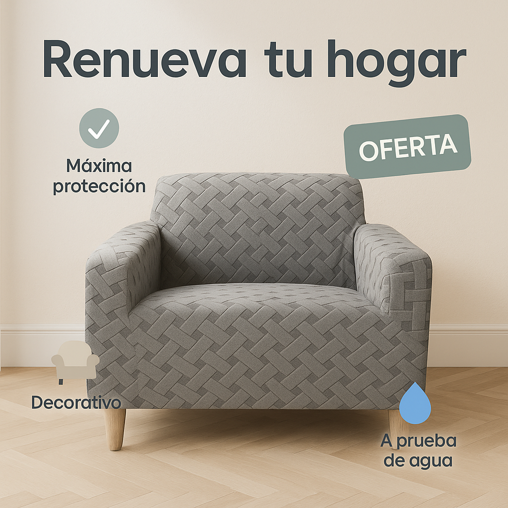 🛋️Funda Jacquard Elástica para Sofá 1 Y 2 Puestos