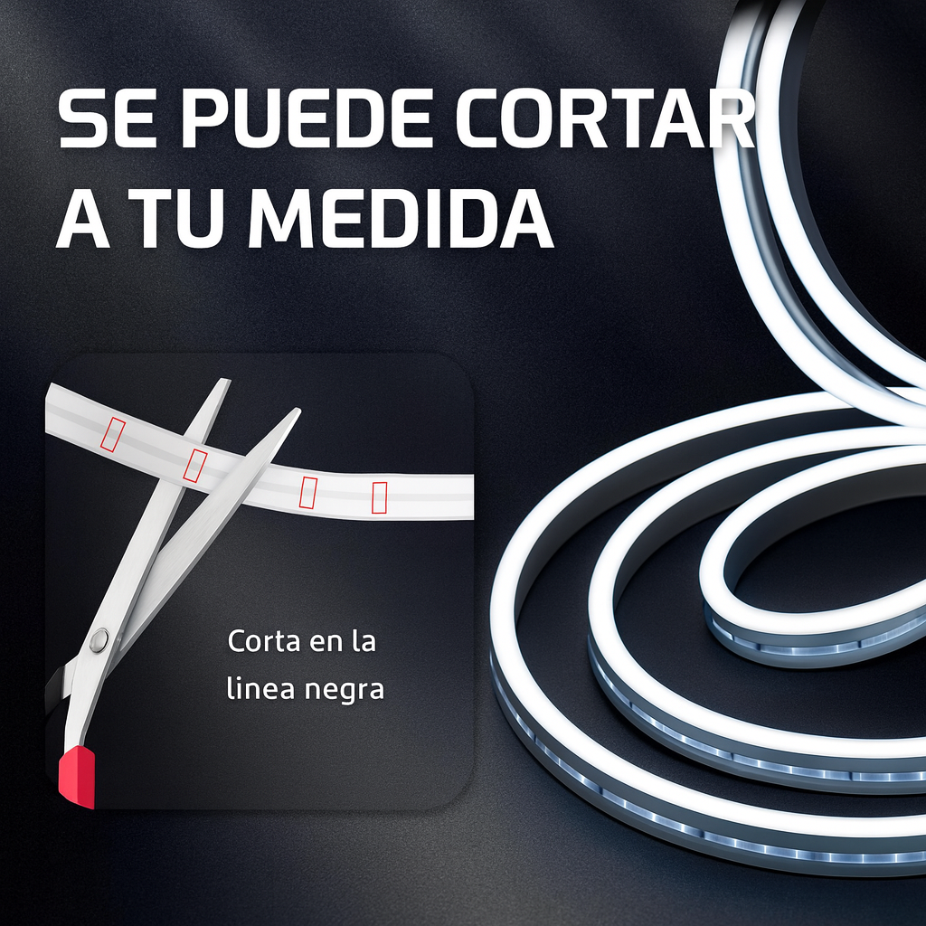 Cinta Neón Flex 5M – Lujo y exclusividad en tu maletero 🚘✨