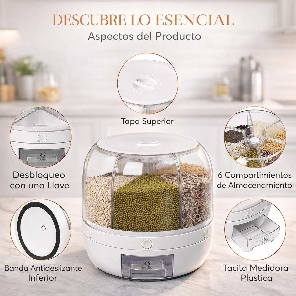 Smart Kitchen 360°: El Dispensador Multifuncional que Revoluciona tu Cocina y Optimiza tu Espacio.