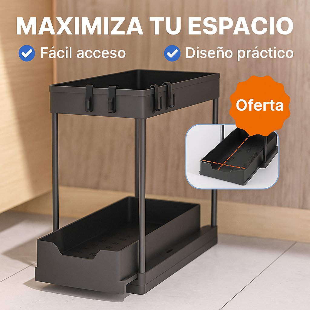 Organizador 2 Niveles Multiusos – Más espacio, más orden, menos estrés.