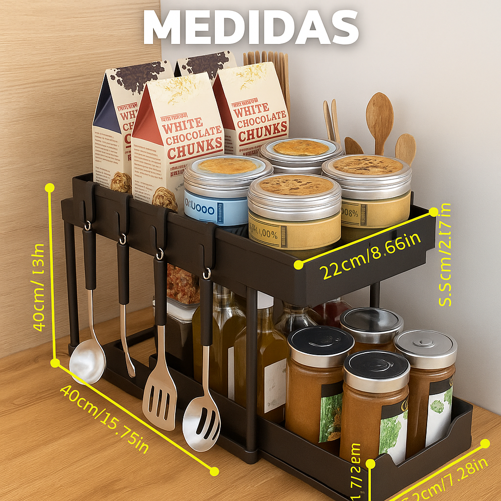 Organizador 2 Niveles Multiusos – Más espacio, más orden, menos estrés.