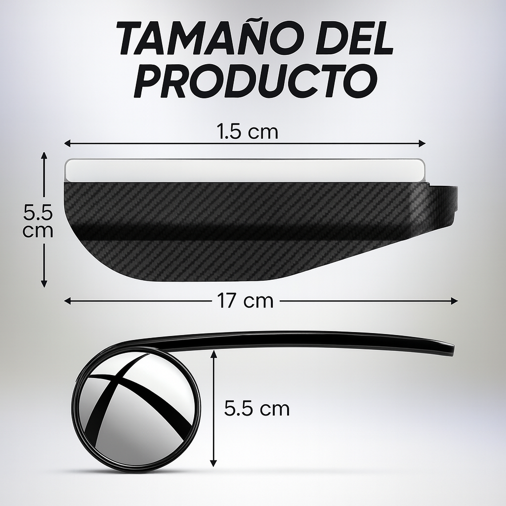 X2 Espejos Retrovisores Antilluvia HD™ con Punto Ciego