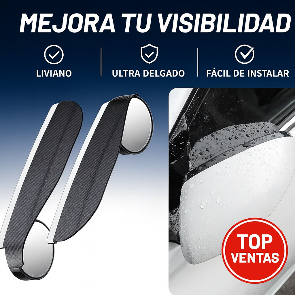 X2 Espejos Retrovisores Antilluvia HD™ con Punto Ciego