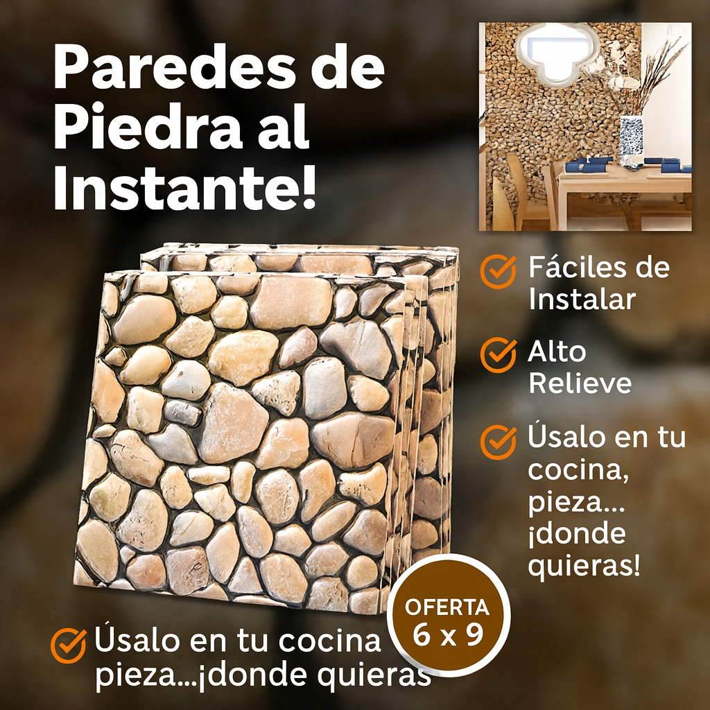 Adhesivos 3D para pared X9: ¡pared nueva sin obras! 🧱