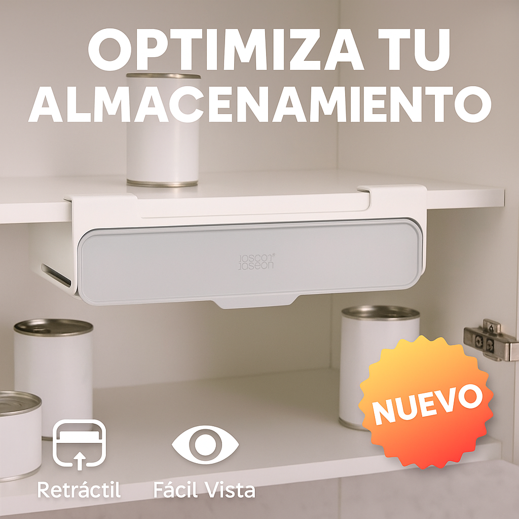 Organizador de Especias Retráctil ™ + 6 Recipientes para condimentos GRATIS