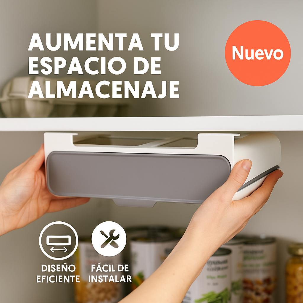 Organizador de Especias Retráctil ™ + 6 Recipientes para condimentos GRATIS