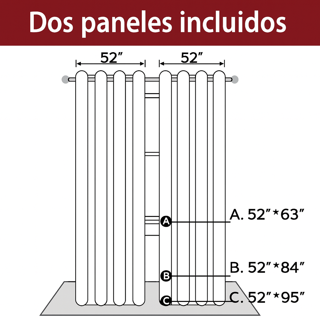 Cortina Navideña Decorativa 🎄6 Motivos únicos