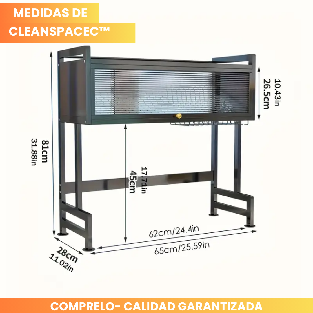 CleanSpace™ – Organizador de Platos Premium