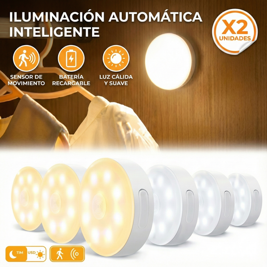 Luz LED Inteligente con Sensor de Movimiento X2