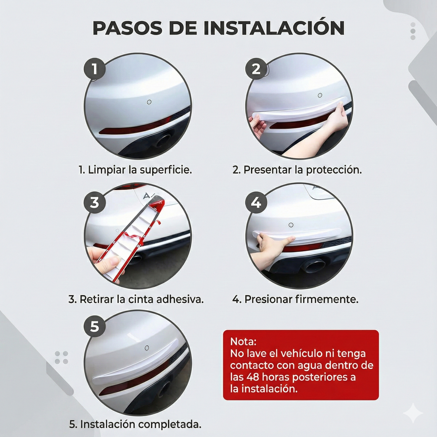 Kit x2 Tiras Protectoras Antichoque: ¡Blindaje discreto para las esquinas de tu nave!