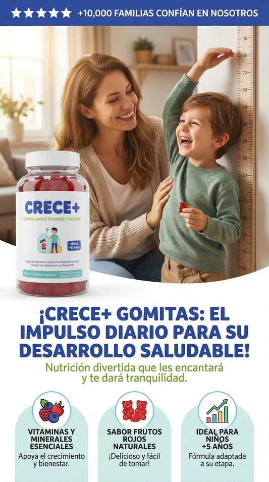 Crece feliz- El impulso natural para que tus hijos alcancen su máxima estatura.