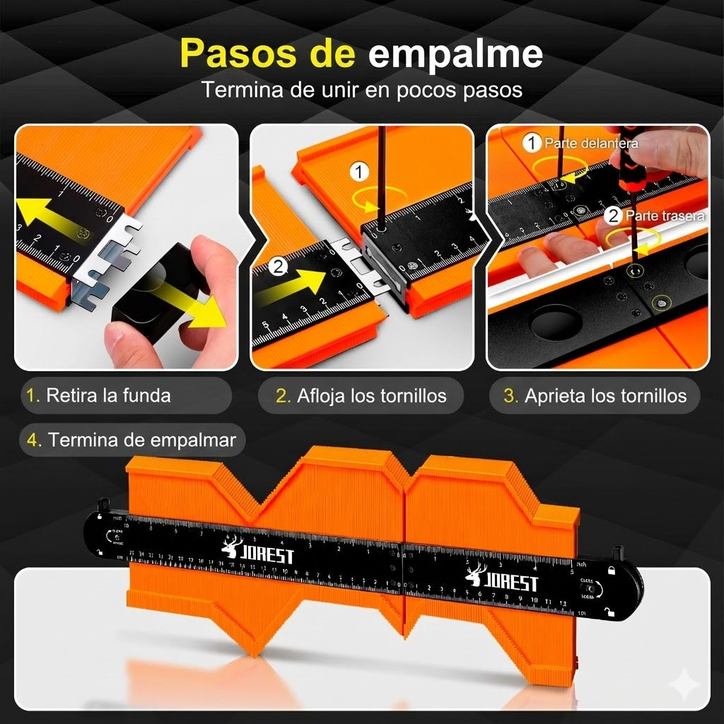 Medidor de Contornos Pro: Copia Formas Difíciles y Logra Cortes Perfectos al Instante