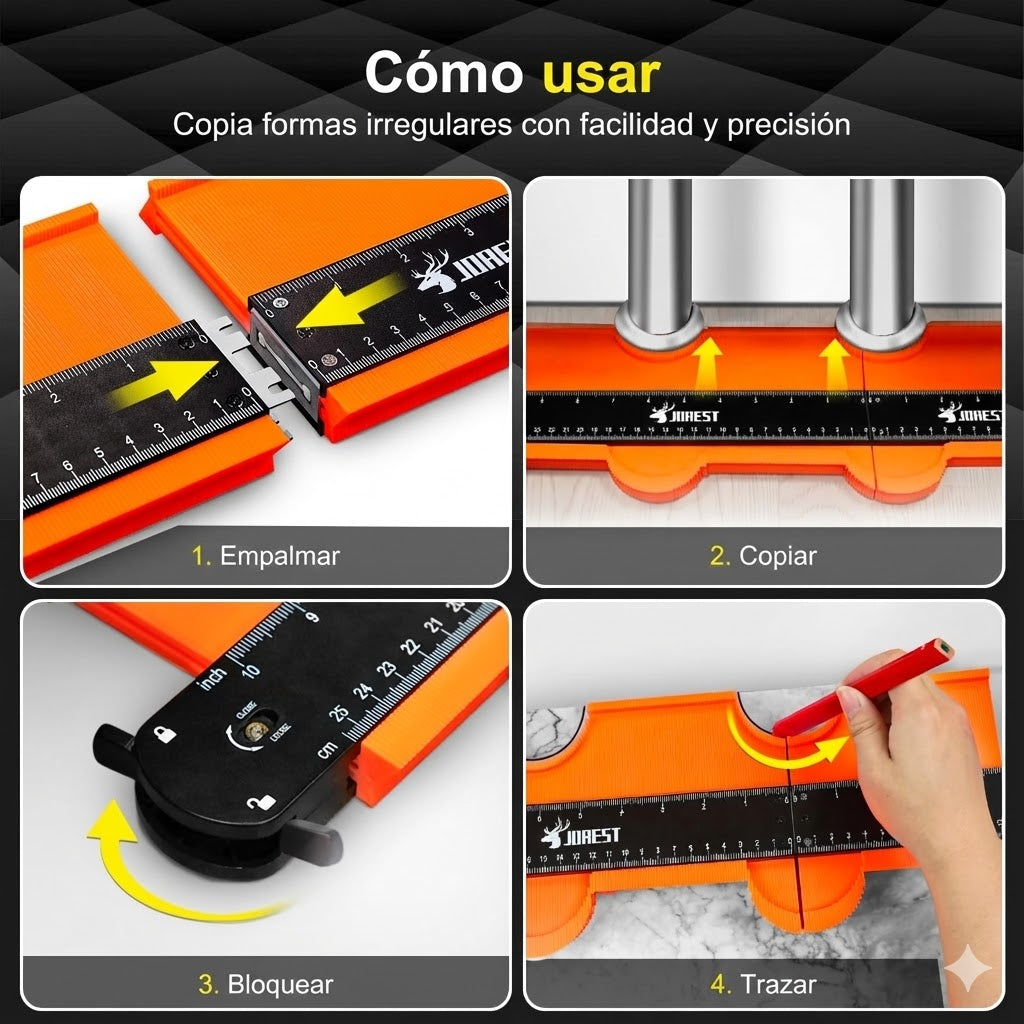Medidor de Contornos Pro: Copia Formas Difíciles y Logra Cortes Perfectos al Instante