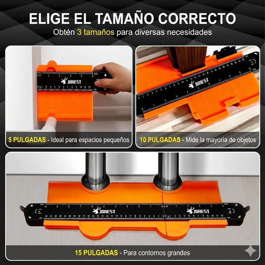 Medidor de Contornos Pro: Copia Formas Difíciles y Logra Cortes Perfectos al Instante